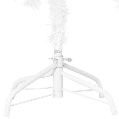 vidaXL Árvore de Natal artificial pré-iluminada + ramos grossos branco