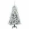vidaXL &Aacute;rvore de Natal Articulada Artificial Branco 150 cm PE e PVC