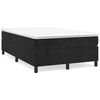 vidaXL Cama boxspring com colch&atilde;o 120x200 cm veludo preto
