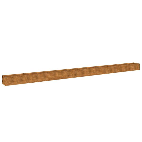 vidaXL Canteiro elevado de jardim 770x50x36 cm a&ccedil;o corten