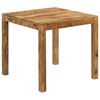 vidaXL Mesa de jantar madeira de mangueira maci&ccedil;a 82x80x76 cm