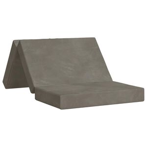 vidaXL Sof&aacute; Cama Dobr&aacute;vel 100 x 67 x 45 cm Cinzento-claro