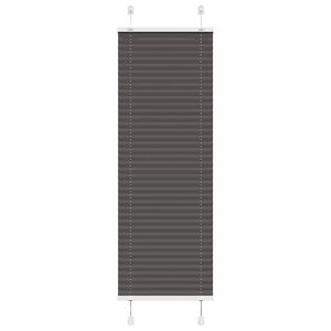 vidaXL Preto Plissada Cega 40x100 cm Largura Tecido 39,4 cm Poli&eacute;ster