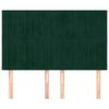 vidaXL Cabeceira Verde Escuro 144x5x118/128 cm Veludo
