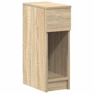 vidaXL Mesa de cabeceira com gaveta 20x36x60 cm carvalho sonoma