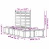 vidaXL Estrutura da Cama Branco 80 x 200 cm Madeira de Pinheiro S&oacute;lida