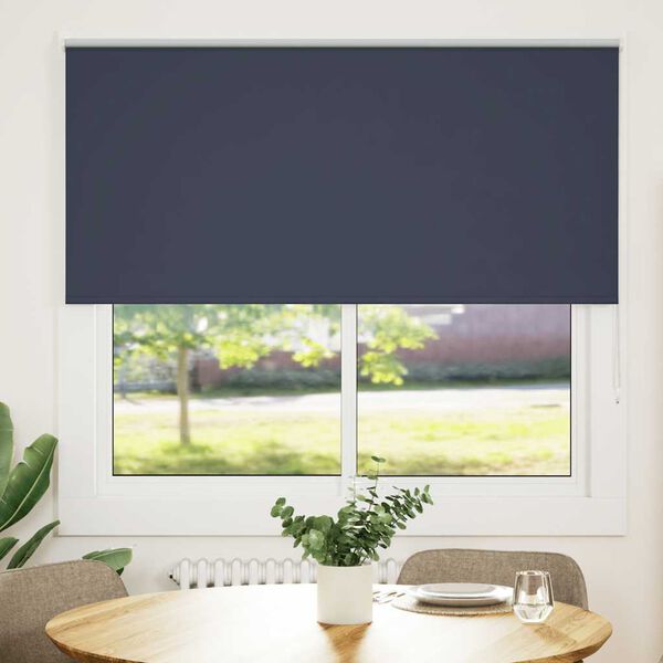 vidaXL Persiana de enrolar 150x150 cm largura tecido 146,6cm poli&eacute;ster