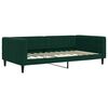 vidaXL Sof&aacute;-cama com colch&atilde;o 100x200 cm veludo verde-escuro