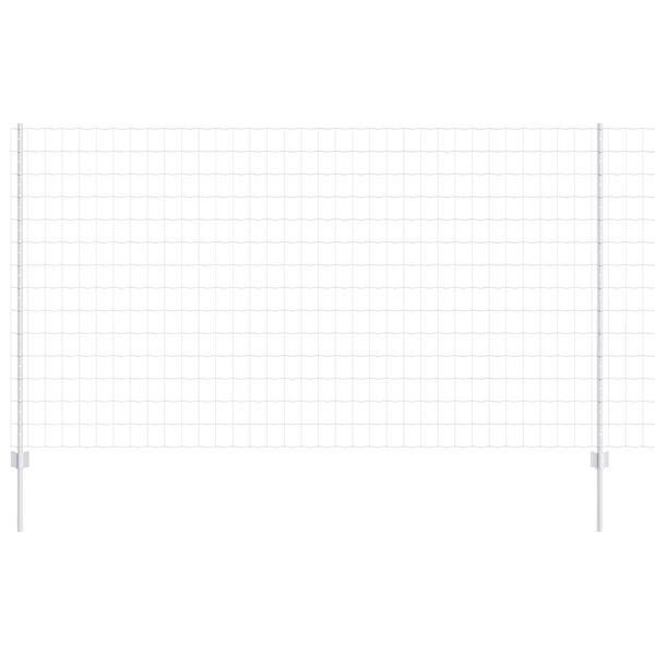 vidaXL Cerca com Poste Prateado 1,4 x 10 m Aço