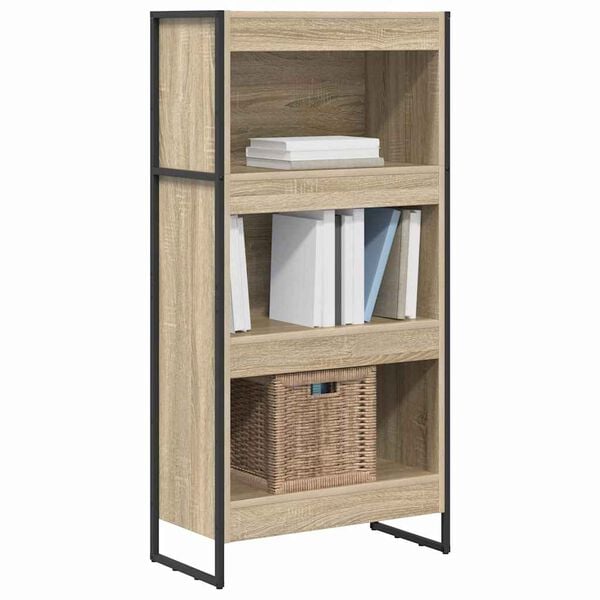 vidaXL Gabinete de Livros Sonoma 80 x 30 x 155 cm Madeira processada