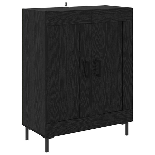 vidaXL Buffet Carvalho Preto 69,5 x 34 x 90 cm