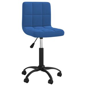 vidaXL Cadeira de escrit&oacute;rio girat&oacute;ria veludo azul