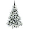 vidaXL &Aacute;rvore de Natal Artificial com 150 LEDs Branco 120 cm PE e PVC