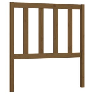 vidaXL Cabeceira de cama 106x4x100 cm pinho maci&ccedil;o castanho mel