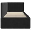 vidaXL Estrutura de Cama de Canto Preto 80 cm x 200 cm Veludo