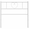 vidaXL Cabeceira de substitui&ccedil;&atilde;o 75 cm metal branco