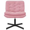vidaXL Cadeira Relaxante Girat&oacute;ria Rosa 63 x 75 x 76 cm Veludo