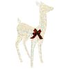 vidaXL Rena de Natal 3D LOVIISA 200 LED Branco quente 96 x 40 x 140 cm