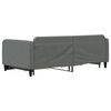 vidaXL Sofá-cama c/ gavetão/gavetas 100x200 cm tecido cinzento-escuro