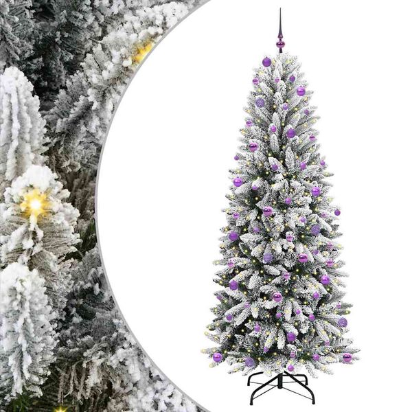 vidaXL &Aacute;rvore de Natal Artificial com 300 LEDs Branco 240 cm