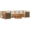 vidaXL Conjunto de Sof&aacute;s para Exterior 8 pcs Natural