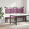 vidaXL Cabeceira Suspensa Roxo 170 x 55 x 5 cm Veludo