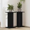 vidaXL Suporte para Plantas 2 pcs Carvalho Preto 30 x 30 x 60 cm