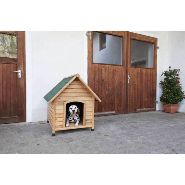 Kerbl Casota para c&atilde;es 100x88x99 cm castanho e verde 82395