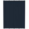 vidaXL Painel de telhado 12 pcs Antracite 60 x 45 cm A&ccedil;o galvanizado