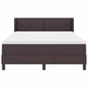 vidaXL Cama Box com colch&atilde;o Marrom Escuro 200 x 140 cm Poli&eacute;ster