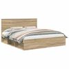 vidaXL Estrutura da Cama com cabeceira Sonoma 180 x 200 cm