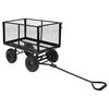 vidaXL Carrinho de m&atilde;o para jardim 350 kg preto