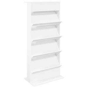 vidaXL Estante de Revistas Branco 70 x 41 x 156 cm