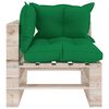 vidaxL Conjunto lounge de paletes p/ jardim 6 pcs c/ almofad&otilde;es pinho