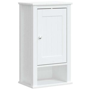vidaXL M&oacute;vel de parede p/ WC BERG 40x27x71,5 cm pinho maci&ccedil;o branco