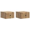 vidaXL Gabinete de Canto Montado na Parede 2 pcs Carvalho Arttisan