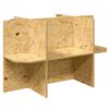 vidaXL Base de Terr&aacute;rio Castanho 80 x 50 x 50 cm OSB
