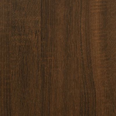 vidaXL Secretária 100x55x75 cm derivados de madeira carvalho castanho