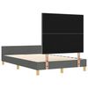 vidaXL Estrutura da Cama Cinzento escuro 120 x 200 cm tecido