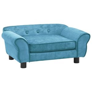 vidaXL Sof&aacute; para c&atilde;es 72x45x30 cm pel&uacute;cia turquesa