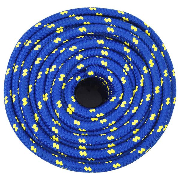 vidaXL Corda de barco 14 mm 25 m polipropileno azul