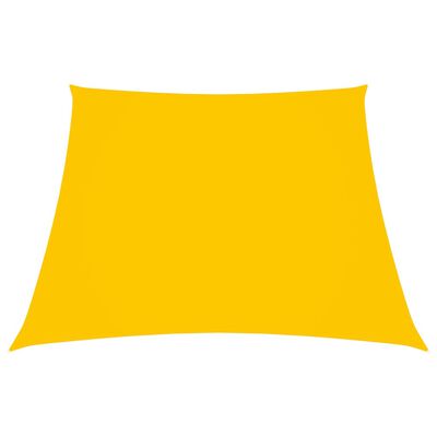 vidaXL Para-sol estilo vela tecido oxford trapézio 3/5x4 m amarelo