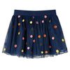 Saia de tule para criança com pintas azul-marinho 92