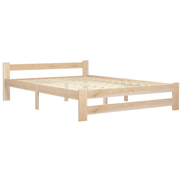 vidaXL Estrutura de cama com 2 gavetas 180x200 cm pinho maci&ccedil;o