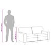 vidaXL Sof&aacute; de 2 lugares 120 cm couro artificial preto