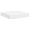 vidaXL Prateleiras de parede suspensas 4 pcs 23x23,5x3,8cm MDF branco