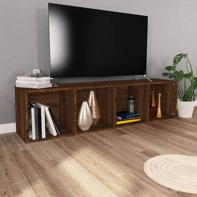 vidaXL Estante/móvel TV 36x30x143cm derivado madeira carvalho castanho