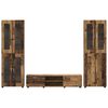 vidaXL Conjunto de m&oacute;vel de TV Madeira antiga Madeira processada