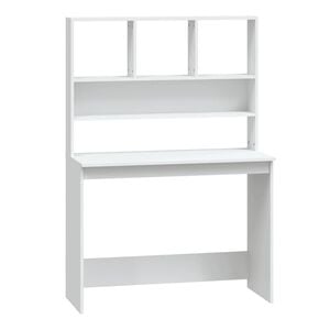 vidaXL Secret&aacute;ria c/ prateleiras 102x45x148cm derivados madeira branco