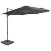 vidaXL Guarda-sol de jardim com base port&aacute;til antracite